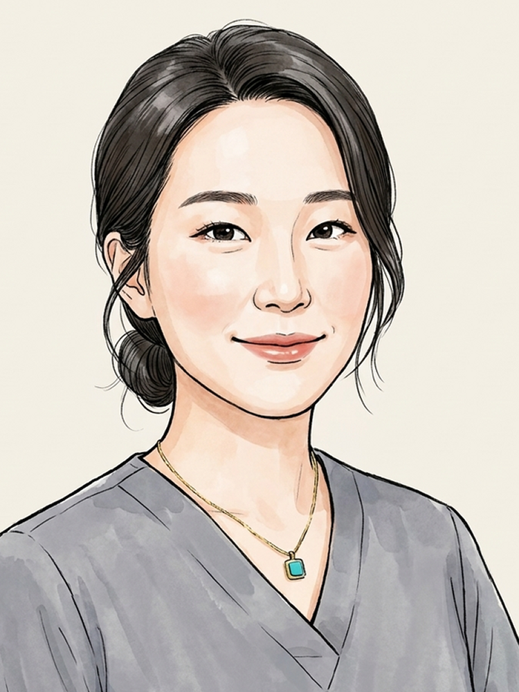 Illustrated portrait of Ella, International Consultation Team