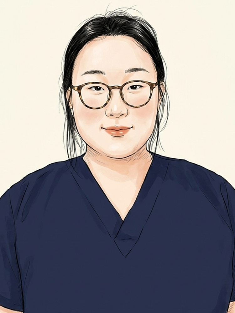 Illustrated portrait of Rinn, Nursing Team