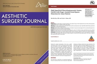 Original image from “Dr Ryu's High SMAS Facelift in Aesthetic Surgery Journal 2015”.