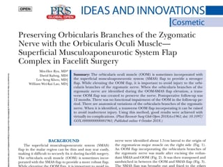 Original image from “ASAPS Published Journal 2019: Methods in Preserving The Facial Nerves Branches During Facelift Surgery”.