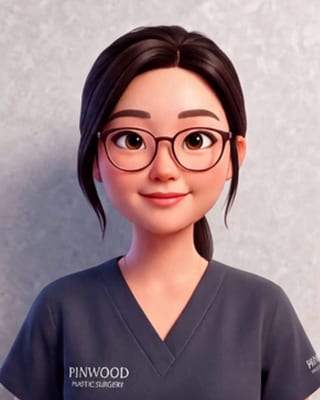Illustrated portrait of Ella, RNWOOD team member.