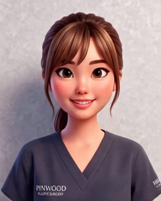 Illustrated portrait of Julia, RNWOOD team member.