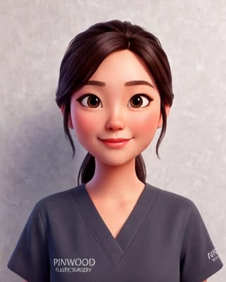 Illustrated portrait of Yuha, RNWOOD team member.